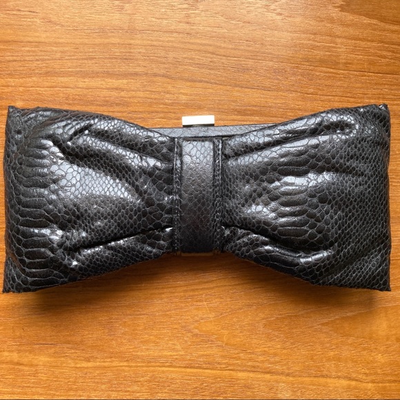 ALDO Black Clutch Bag Purse EUC - Picture 2 of 3